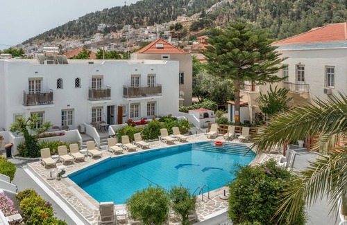 Kalymnos Town Apartment | Apartment 'Garden View No 6' with Mountain View, Wi-Fi and Air Conditioning