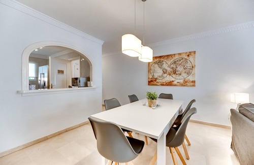 Marbella Apartment | Apartment 'Ground Floor Marbella on the Beach' with Pool, Garden & Wi-Fi