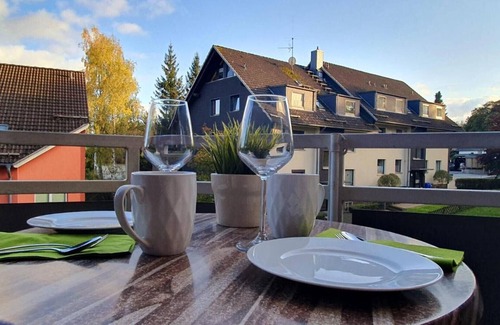 Braunlage Apartment | Apartment 'Harzblick' with Private Terrace, Balcony and Wi-Fi