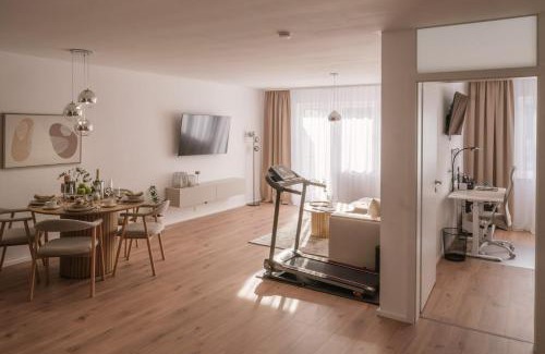 Oberkochen Apartment | Apartment HomeBase Modernes 4-Sterne Apartment mit Tiefgarage im Zentrum
