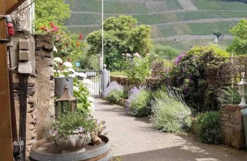 Brauneberg Condo | Apartment in Brauneberg with 2 bedrooms, large slate living room, green courtyard, Moselle
