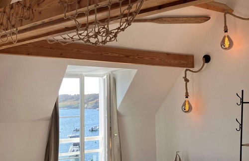 Sauzon Apartment | Apartment in Sauzon center, port view, near the beach, Wifi