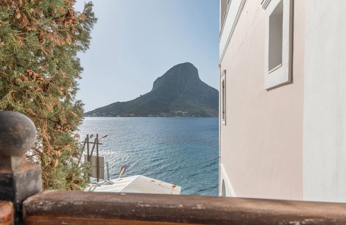 Massouri Apartment | Apartment 'Ismini Side Sea View' with Shared Garden, Wi-Fi and Air Conditioning