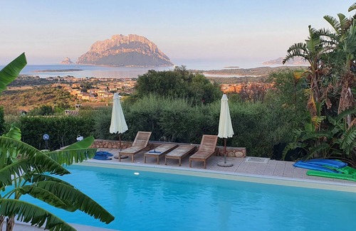 Porto San Paolo Apartment | Apartment with private pool overlooking TAVOLARA