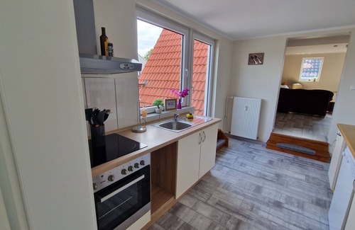 Norddeich Apartment | Apartment 'Janina' with Private Terrace, Balcony and Wi-Fi