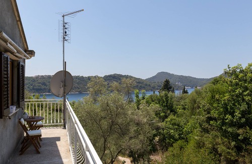 Sipan Island Apartment | Apartment Kod Jadranke - Two Bedroom Apartment with Balcony and Sea View