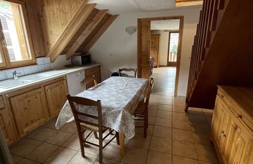 Valloire Apartment | Apartment 'Le Galibier' with Mountain View, Shared Garden and Wi-Fi