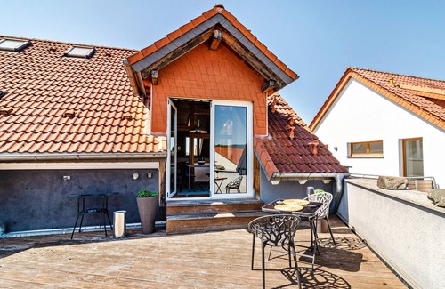 Harztor Apartment | Apartment 'Männerleben' with Private Terrace and Wi-Fi
