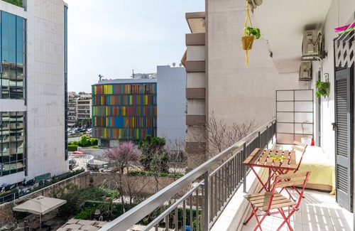 Kallithea Apartment | Apartment 'Modern Cosy' with Private Terrace, Wi-Fi and Air Conditioning