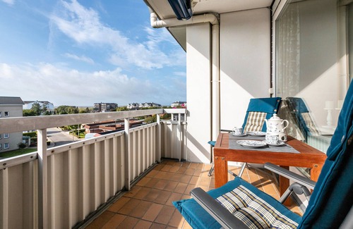 Busum Apartment | Apartment 'Muschelbank No 4' with Sea View, Balcony and Wi-Fi