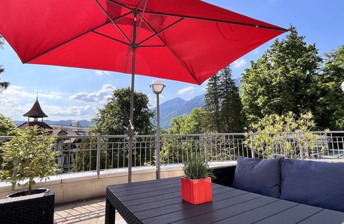 Gmain Apartment | Apartment no. 12, 45sqm, shower/WC, living/bedroom, balcony with mountain view