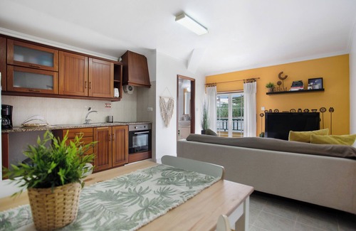 Ribamar Apartment | Apartment 'Porto Dinheiro Beach 1' with Mountain View, Shared Pool and Wi-Fi