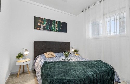 Punta Prima Apartment | Apartment 'Punta Prima Palm Beach' with Shared Pool, Balcony and Wi-Fi