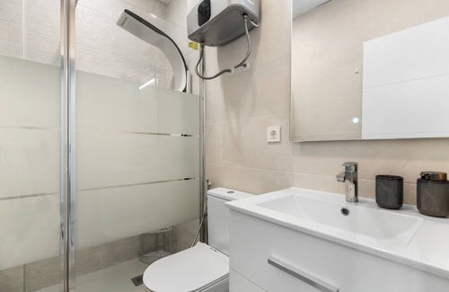 Punta Prima Apartment | Apartment 'Punta Prima Palm Beach' with Shared Pool, Balcony and Wi-Fi