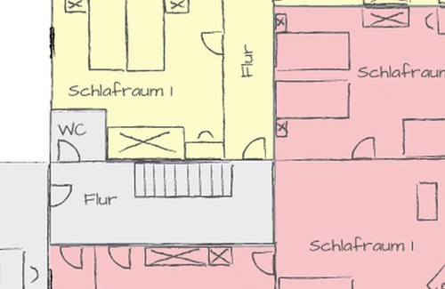 Neuler Apartment | Apartment Rosenrot, 70 square meters, 2 bedrooms, max. 5 people