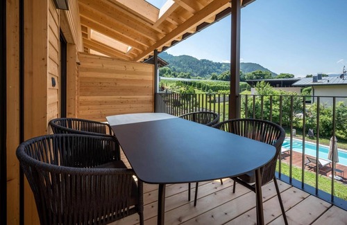 Bressanone Apartment | Apartment 'Sommersbergerhof 1968' with Pool, Mountain View & Terrace