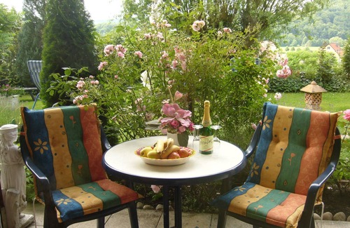 Bad Bocklet Apartment | Apartment Talblick (35sqm) with south-facing terrace