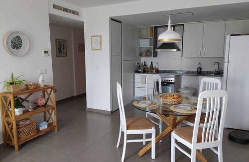 Moncofar Apartment | Apartment "Velas Blancas" with Shared Pool, Private Terrace & Wi-Fi
