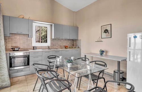 Drimonas Apartment | Apartment 'Villa Afrodite' with Sea View, Wi-Fi and Air Conditioning