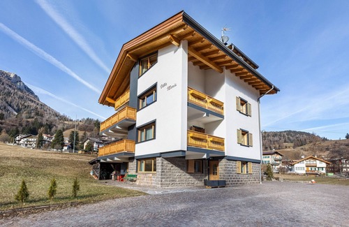 Moena Apartment | Apartment 'Villa Maria Moena' with Mountain View, Shared Terrace and Wi-Fi