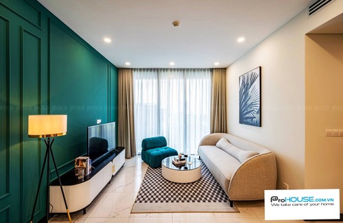 Thu Thiem Apartment | Apartment 2BR , Locating in the city center , family , river view
