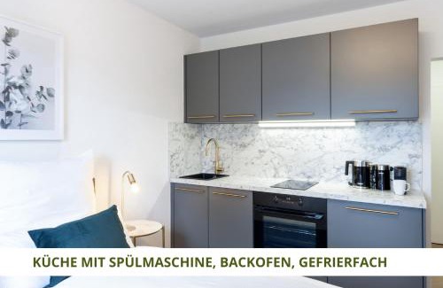 Bayreuth Apartment | Apartment Wahnfried No5 - zentrales Cityapartment Küche mit Duschbad - 300m zur Fussgängerzone