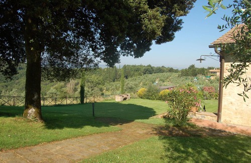 Sant'Appiano Apartment | Apartment with pool, WIFI, TV, patio, pets allowed, panoramic view, parking, close to San Gimignano