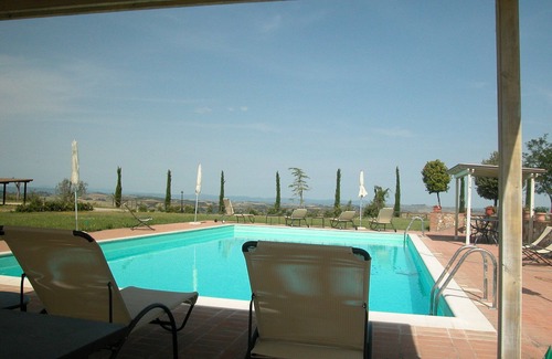 Asciano House | Apartment with swimming pool, fenced, Toscana, wi-fi, pets allowed