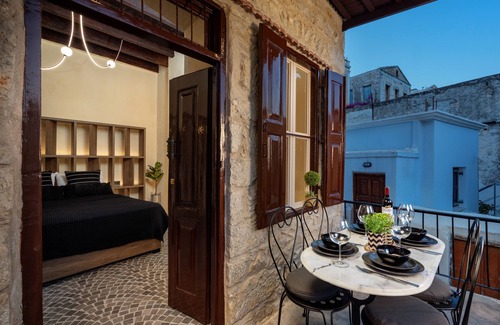 Symi Apartment | Apartment with village view