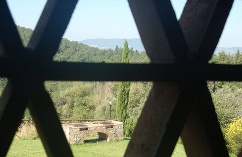 Sant'Appiano Apartment | Apartment with WIFI, pool, TV, patio, pets allowed, panoramic view, parking, close to San Gimignano