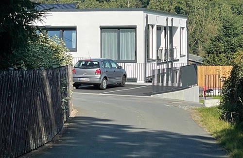 Saaldorf Condo | Apartments -Saaldorf WG 2, terrace and view of the reservoir