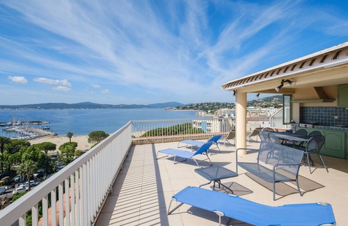 Sainte-Maxime City Centre House | Appartement 6eme Étage Droite Avec Terrasse.vue 300à 100 m de la Plage