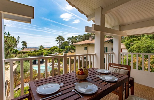 Le Canon Apartment | Appartement Cosy Vue Bassin Avec Grand Balcon