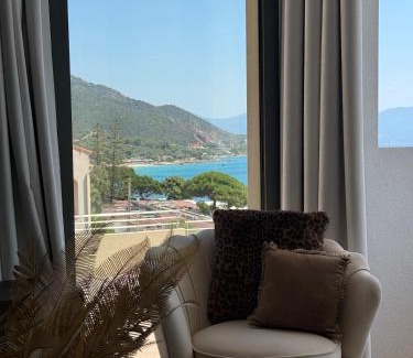 Ajaccio Apartment | Appartement de luxe type 4 Eden Suite Sanguinaires vue mer avec piscine chauffée résidence Ajaccio