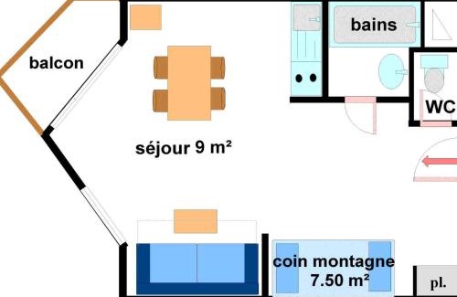 Lanslevillard Apartment | Appartement pour 4 personnes avec balcon exposé sud au pied des pistes à Val Cenis Lanslevillard - FR-1-508-172