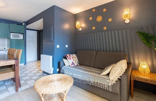 Le Touquet-Paris-Plage Apartment | Appt 2 pièces cabine 6 pers avec piscine, tennis, parking gratuit 164