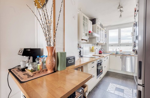 Quartier de Javel Apartment | Apt 60m² with balcony, Eiffel Tower view from room, ideal for 4 persons