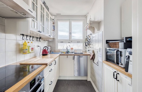 Quartier de Javel Apartment | Apt 60m² with balcony, Eiffel Tower view from room, ideal for 4 persons