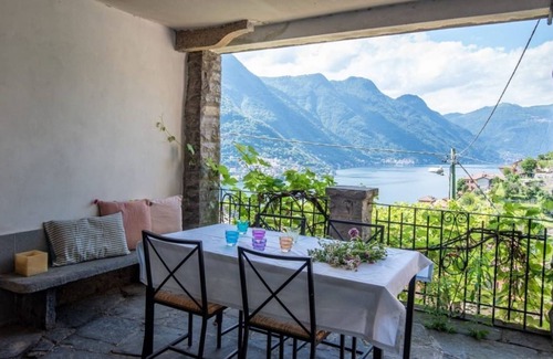 Pognana Lario Apartment | APT in rural house, lake view and patio!