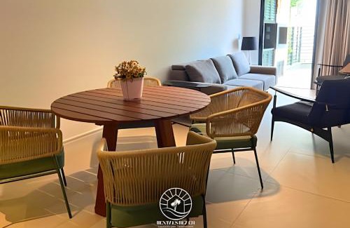 Torres Apartment | Apto Premium em Torres - Apenas 150mts do mar - Piscina - Ar condicionado sala e quartos - Tv Smart - Wifi - Varanda com churrasqueira - Pátio privativo - Garagem fechada - Aceita pet