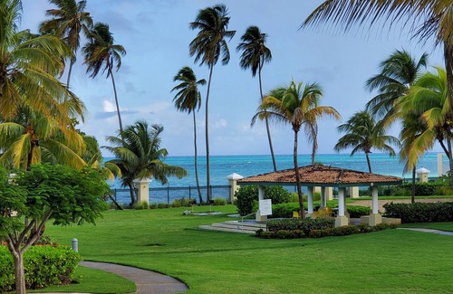 Loiza Condo | Aquatika 7302 Ocean View- 3 bdrm condo - steps to beach!