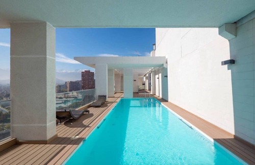 Apoquindo Apartment | Arauco Studio w/Wifi, Pool, Gym, next to shopping