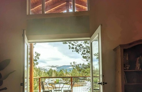 Blanchard Cabin | Architect's own lake front open style cabin vacation house to share with guests