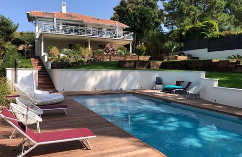 Pyla-sur-Mer Villa | Architect's villa in Pyla Sur Mer panoramic view of Dune/Ocean/Basin