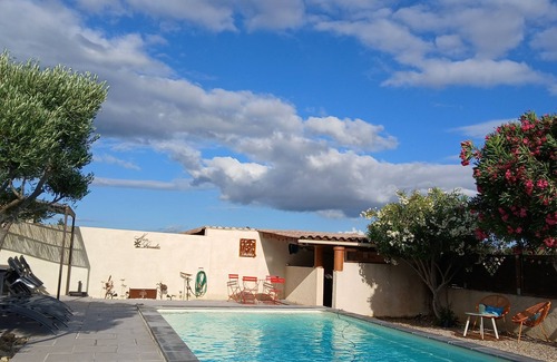 Argeliers House | Argeliers (Aude), Languedoc. House 9 persons with swimming pool. 40 min from the beaches