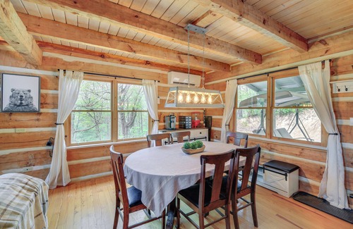 Warrensville Cabin | Ashe County Log Cabin: Mountain-View Deck, Sauna