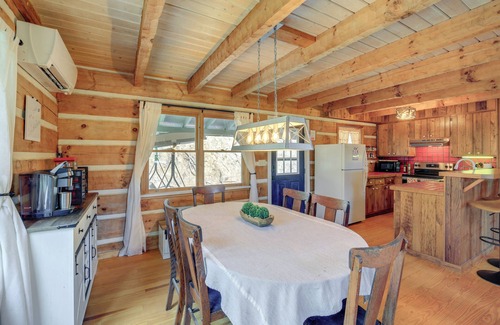 Warrensville Cabin | Ashe County Log Cabin: Mountain-View Deck, Sauna