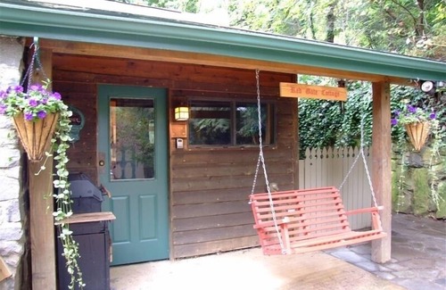 Asheville House | Asheville Downtown Area Stone & Log Cabin, Fenced & Gated Quarter-Acre, Hot Tub