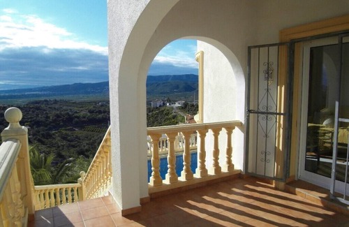 Sanet y Negrals House | At the edge of a nature reserve, detached villa with pool & view of sea