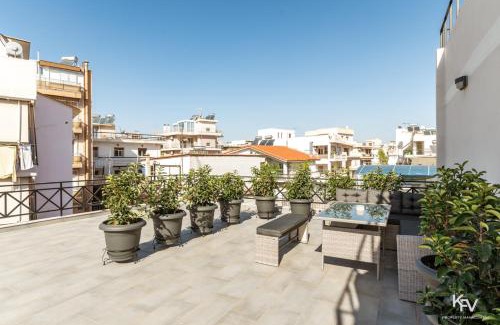 Agios Dimitrios Apartment | Athens Penthouse with Teracce